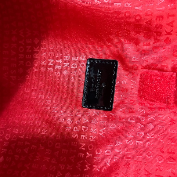 Kate Spade Calista Nylon Laptop Tote Bag, Leather Trim, Black Polka Dots - Picture 7 of 7